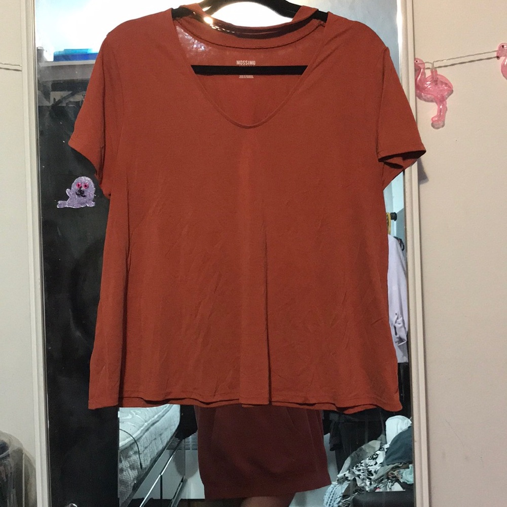 Worn once great condition burnt orange top